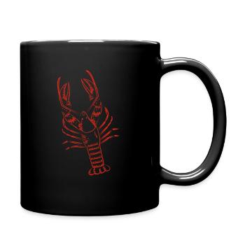Homard fruits de mer Cuisson Crabe Langoustes - Mug uni - noir - Droite