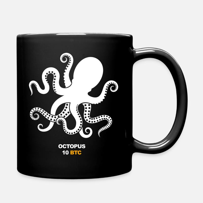 Octopus | 10BTC - Tasse einfarbig - Schwarz