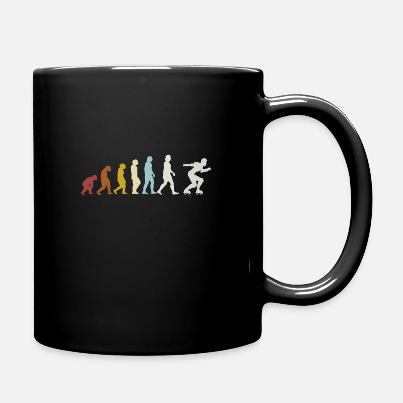 Patins en ligne patinage roller roller - Mug uni - noir