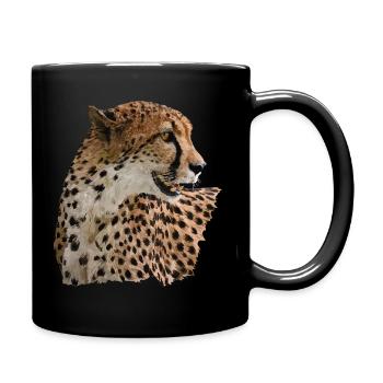 Guépard - Mug uni - noir - Droite