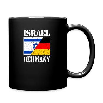 Israel Germany, Germany, Friendship, Flag - Full Colour Mug - black - Right