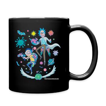 Rick And Morty Fight in Space Mug - Full Colour Mug - black - Right
