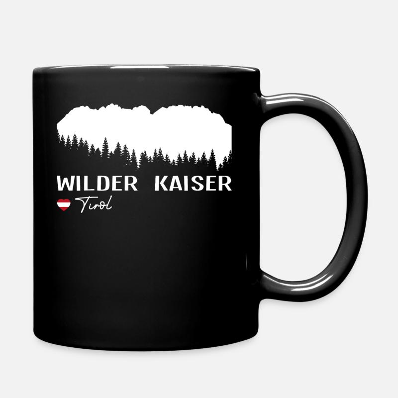 Wilder Kaiser Kaiserkrone Tirol Austria Österreich - Tasse einfarbig - Schwarz