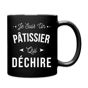Je Suis Un Pâtissier Qui Déchire - Mug uni - noir - Droite