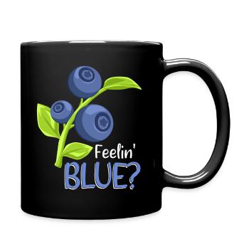 Feelin BlueBerry - Tasse einfarbig - Schwarz - Rechts