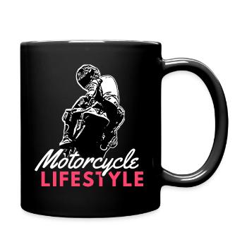 Motorcycle Lifestyle / Moto / moto biker - Mug uni - noir - Droite