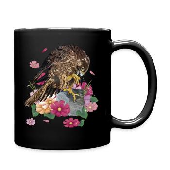 Faucon pèlerin - Mug uni - noir - Droite