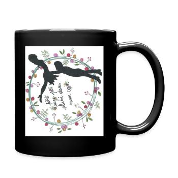 Baby in a corner - Full Colour Mug - black - Right