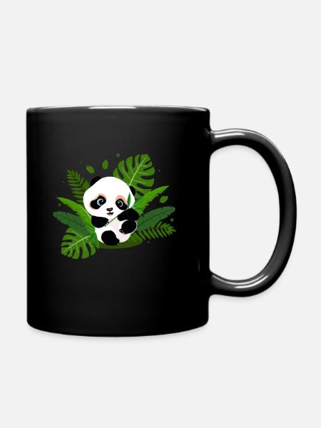 panda - Full Colour Mug - black