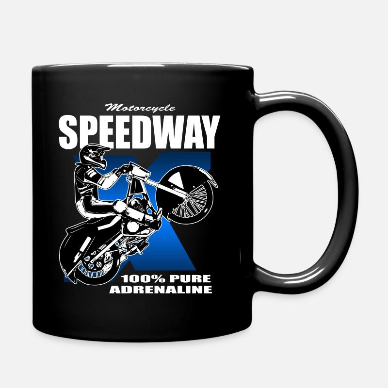 Eisspeedway - Ice speedway - Speedway on Ice - Tasse einfarbig - Schwarz