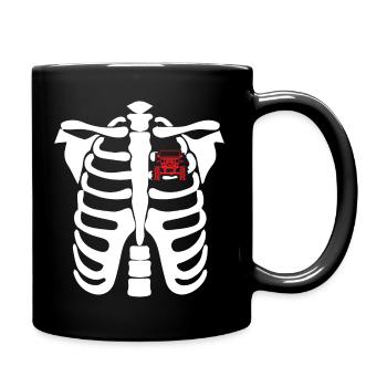 Halloween Heart Beat Jeep - Mug uni - noir - Droite
