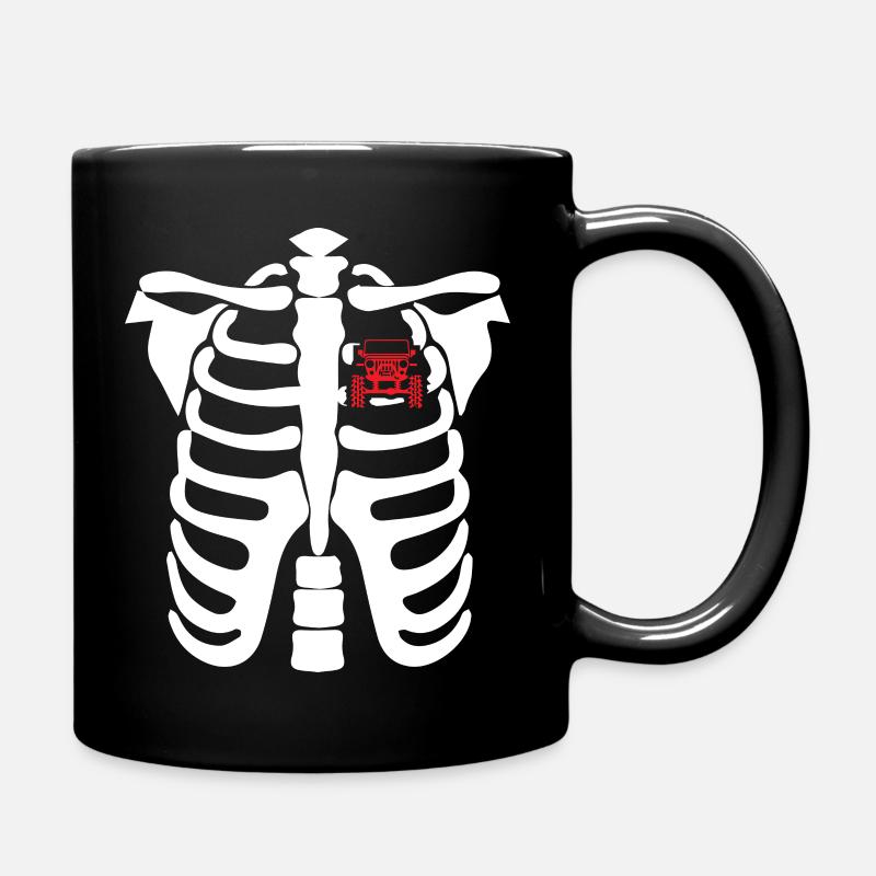 Halloween Heart Beat Jeep - Mug uni - noir