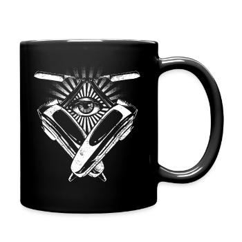 Coiffeur - Mug uni - noir - Droite