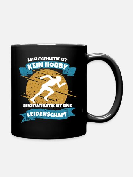 Leichtathletik - Tasse einfarbig - Schwarz