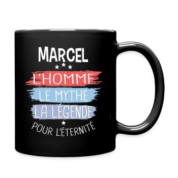 Marcel l'homme le mythe la légende - Mug uni - noir - Droite