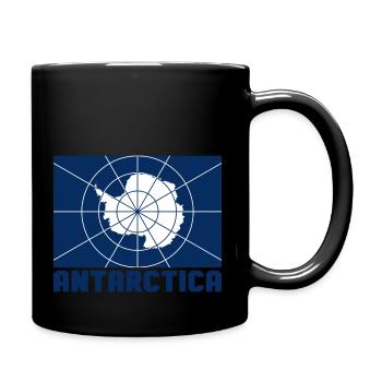 Antarktis - Tasse einfarbig - Schwarz - Rechts