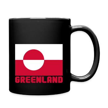 Groenland - Mug uni - noir - Droite