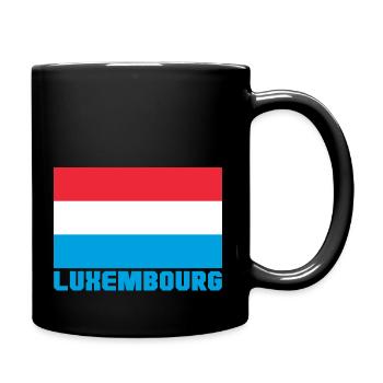 Luxemburg - Tasse einfarbig - Schwarz - Rechts