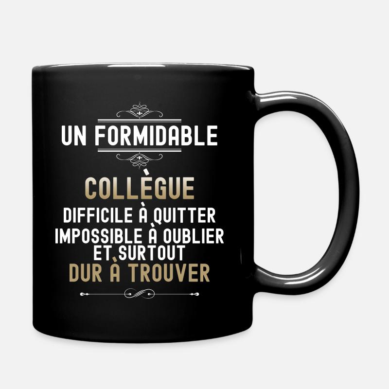 Collegue formidable Idée cadeau déaprt retraite - Mug uni - noir