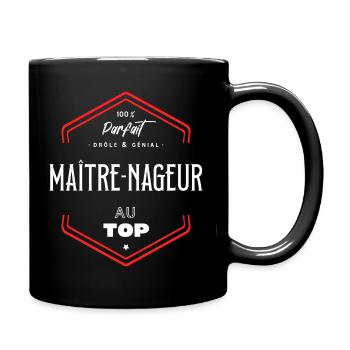 Maitre nageur parfait et au top - Mug uni - noir - Droite