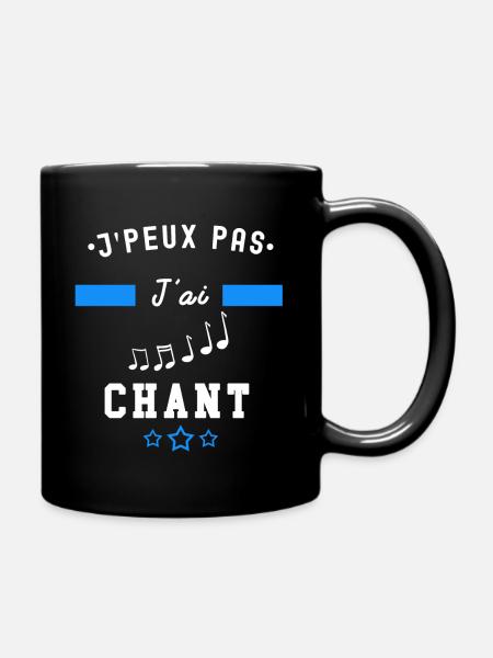 je peux pas j'ai chant melody - Mug uni - noir