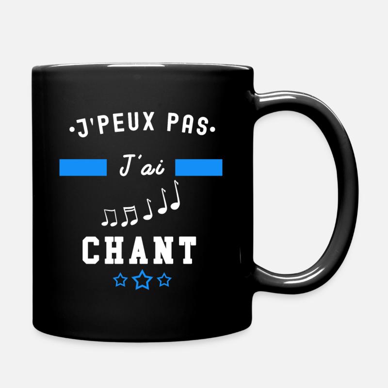 je peux pas j'ai chant melody - Mug uni - noir