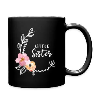 Flower Vine Little Sister - Full Colour Mug - black - Right