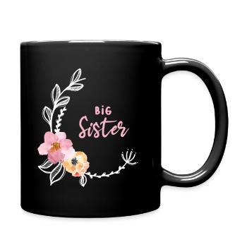 Fleur Vine Grande Sœur - Mug uni - noir - Droite