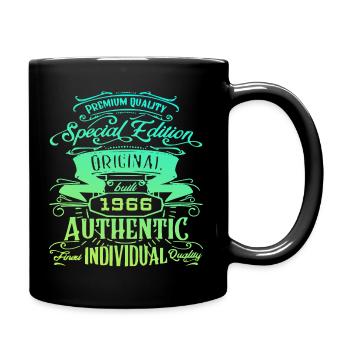 Anniversaire Rétro Vintage 1966 - Mug uni - noir - Droite