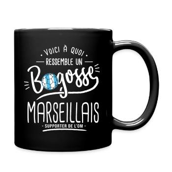 marseillais bogosse Cadeau football supporter OM - Mug uni - noir - Droite
