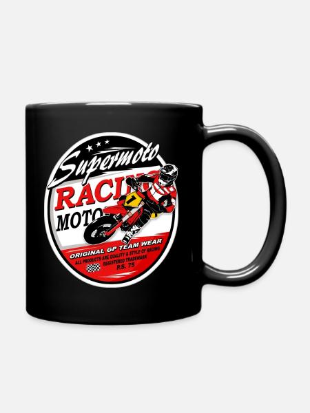 Supermoto - Supermotard - Full Colour Mug - black