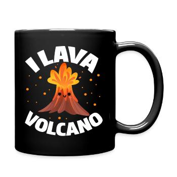 I Lava Volcano - Full Colour Mug - black - Right