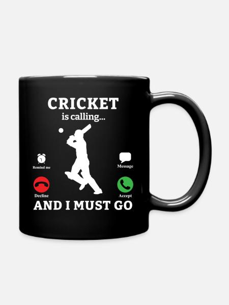 Cricketer CricketEr Cricket Match Gift - Full Colour Mug - black