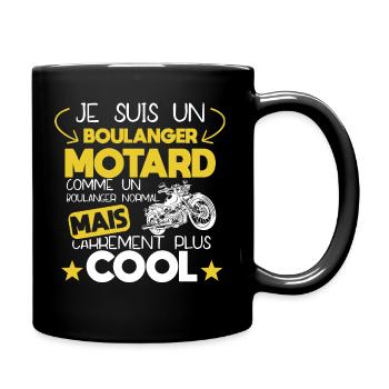 Boulanger - Motard - Cadeau - Cool - Humour - Moto - Mug uni - noir - Droite