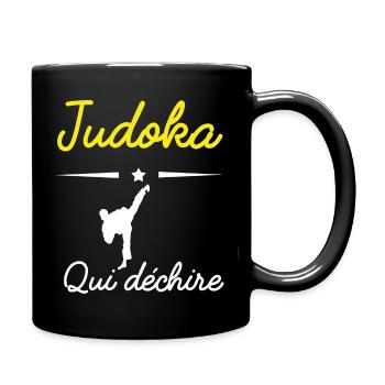 JUDOKA qui déchire - Mug uni - noir - Droite