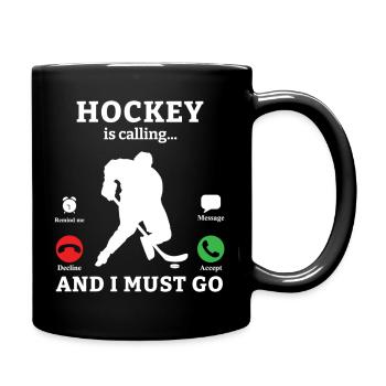 Hockey sur glace Hockey Joueur de hockey sur glace Équipe de hockey sur glace - Mug uni - noir - Droite