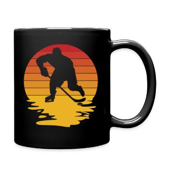 Hockey sur glace Hockey Joueur de hockey sur glace Équipe de hockey sur glace - Mug uni - noir - Droite