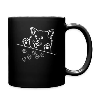 Adventure RPG Dice Fantasy Gift - Full Colour Mug - black - Right