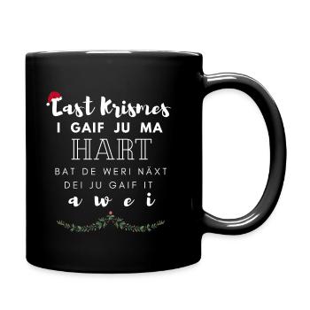 Last Christmas Krismes Lustig Weihnachten X-Mas - Tasse einfarbig - Schwarz - Rechts