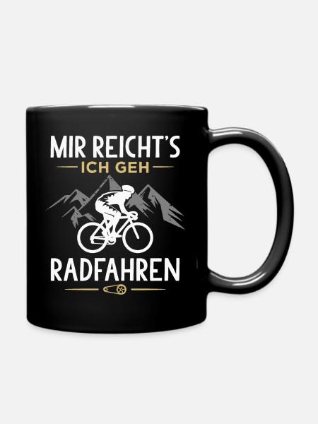 Mir Reichts Ich Geh Radfahren Fahrradfahrer - Tasse einfarbig - Schwarz