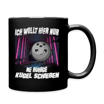 bowling legend balls x split bowl strike spare pin - Tasse einfarbig - Schwarz - Rechts