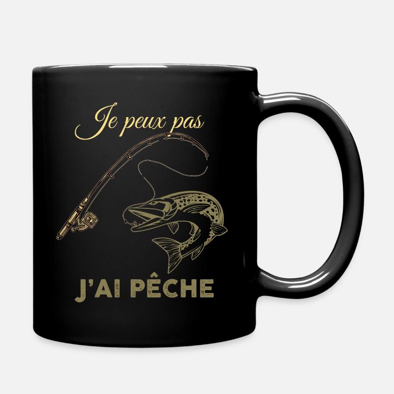 Je peux pas j'ai peche brochet - Mug uni - noir