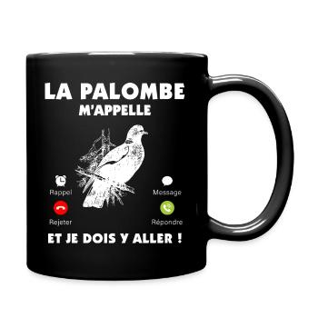 Chasseur de palombe, chasse petits gibier - Mug uni - noir - Droite