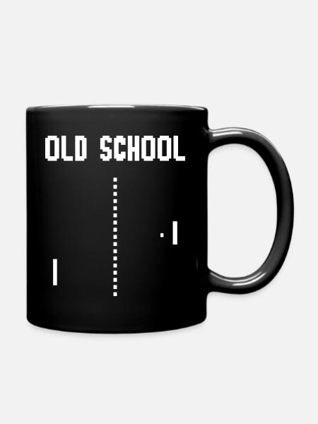 Old School Computerspiel Gamer - Tasse einfarbig - Schwarz
