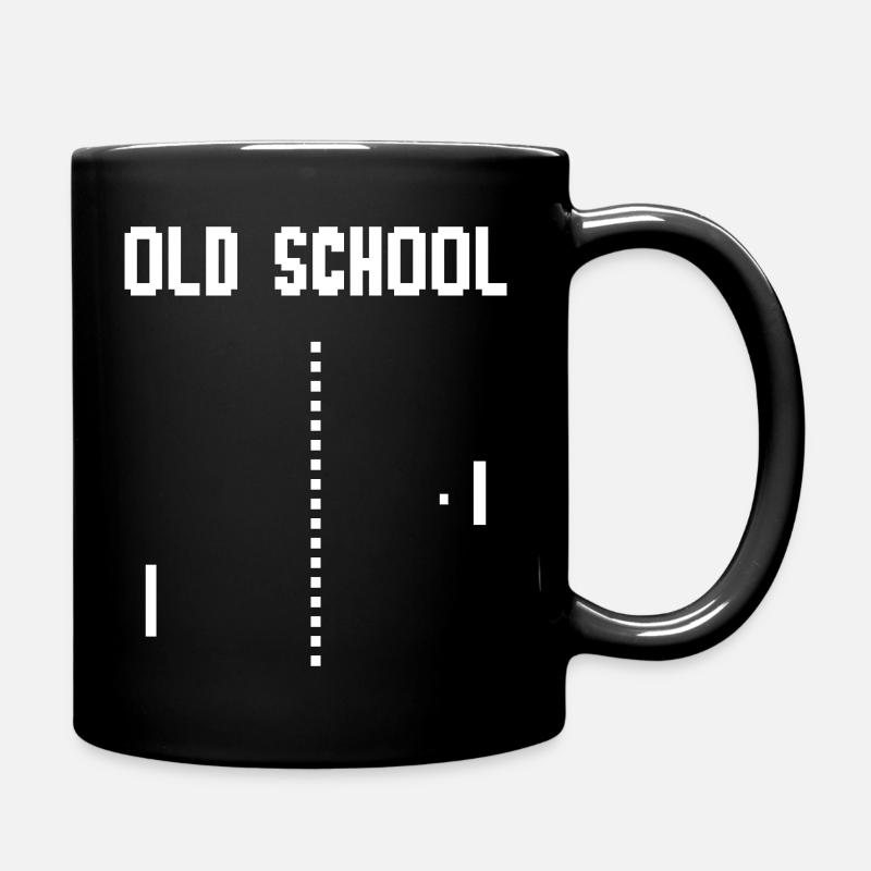 Old School Computerspiel Gamer - Tasse einfarbig - Schwarz