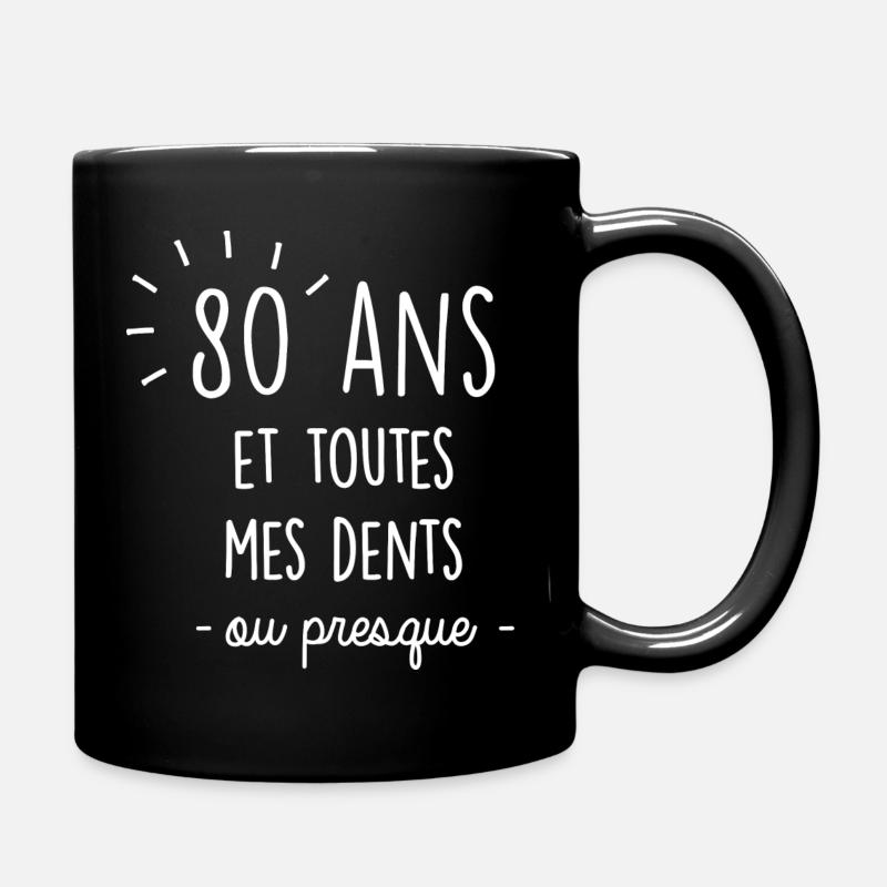 Anniversaire 80 ans - Mug uni - noir