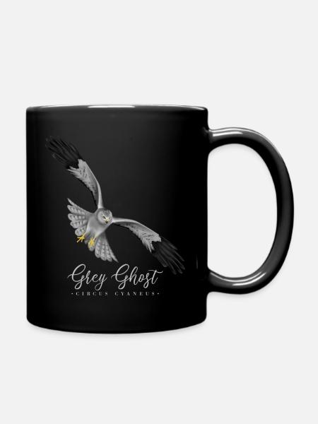 Corn Harrier Terzel Bird of Prey Bird Grey Ghost - Full Colour Mug - black