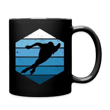 Ice Skating Men's Speed Skating Speed Skating Spee - Full Colour Mug - black - Right