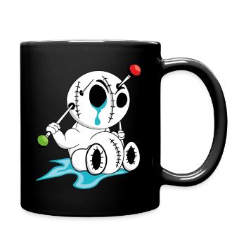 Bad Sad Voodoo Doll - Tasse einfarbig - Schwarz - Rechts