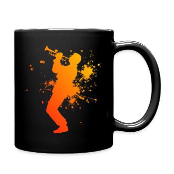 Trompette Femme Trompette Trompette Jazz Trompette Hommes - Mug uni - noir - Droite